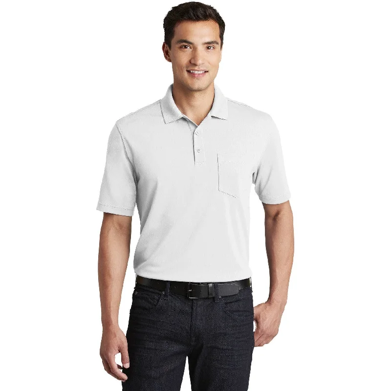 CLOSEOUT - Port Authority Dry Zone UV Micro-Mesh Pocket Polo