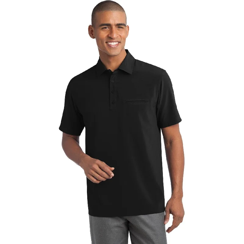 CLOSEOUT - Port Authority Ultra Stretch Pocket Polo