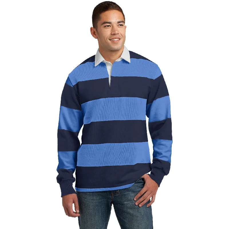 CLOSEOUT - Sport-Tek Classic Long Sleeve Rugby Polo