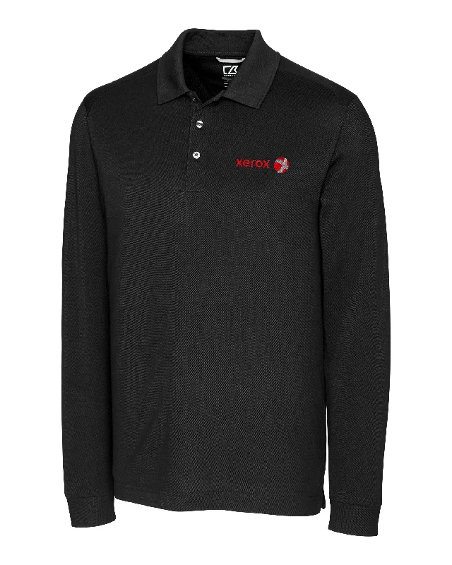 Cutter & Buck Tall Advantage Tri-Blend Pique Long Sleeve Polo