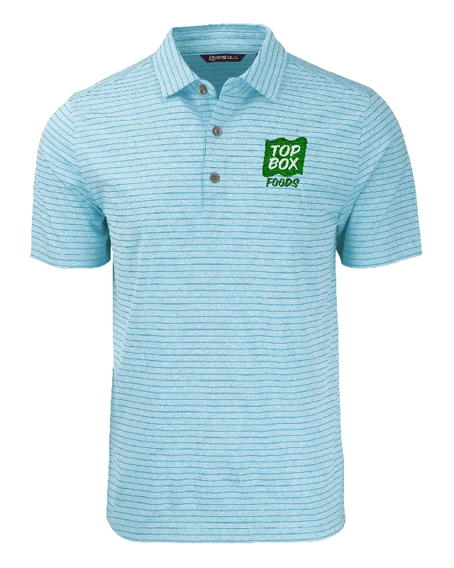 Cutter & Buck Tall Forge Eco Heather Stripe Stretch Recycled Polo