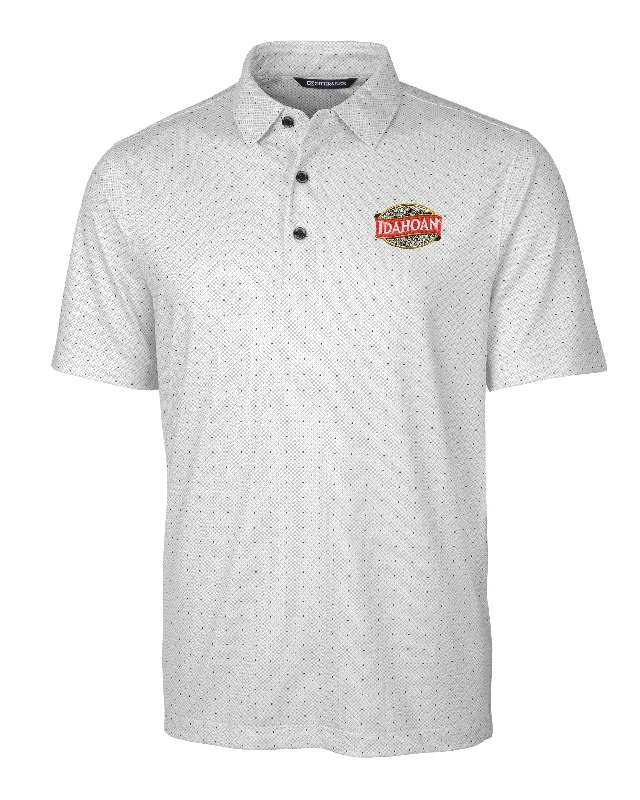 Cutter & Buck Pike Double Dot Print Stretch Polo