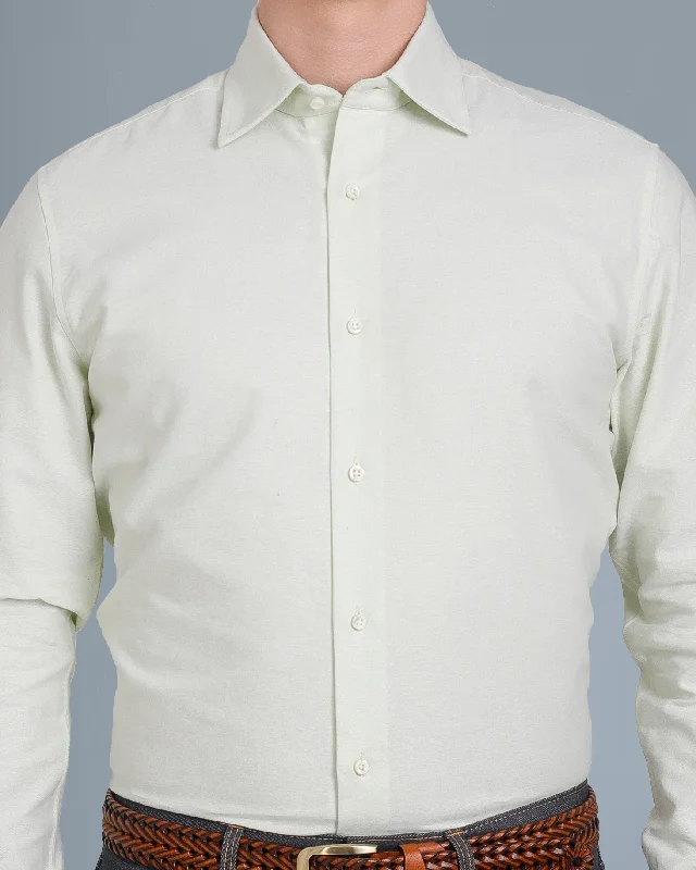 EZS Pale Green Classic Oxford Shirt