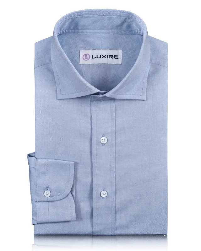 EZS Sky Blue Pinpoint Oxford Shirt