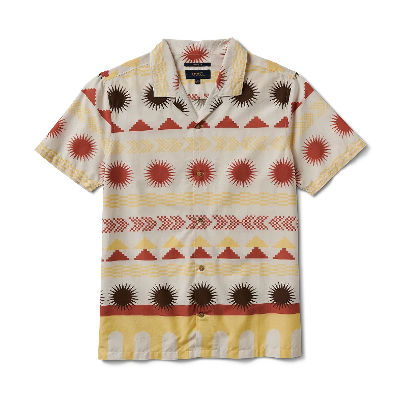 Gonzo Short Sleeve Button Up Shirt - Almond Paste