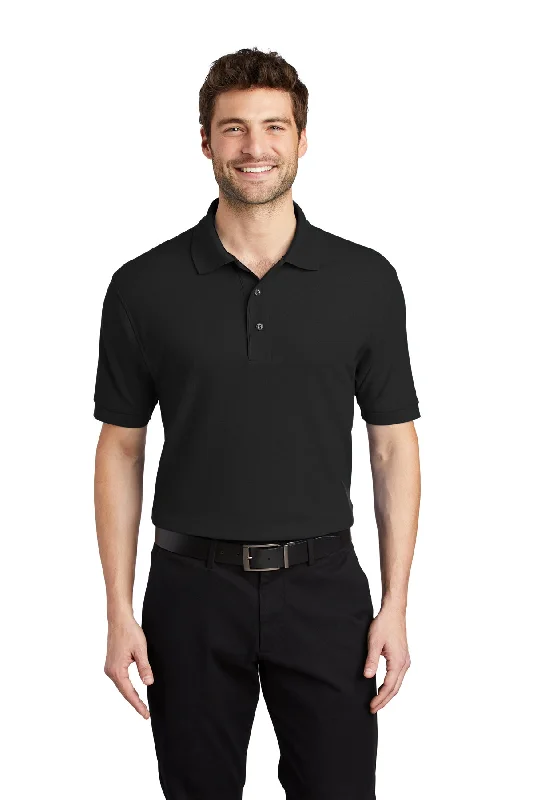 Port Authority K500 Silk Touch Polo - Black