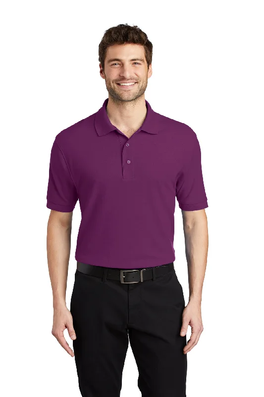 Port Authority K500 Silk Touch Polo - Deep Berry