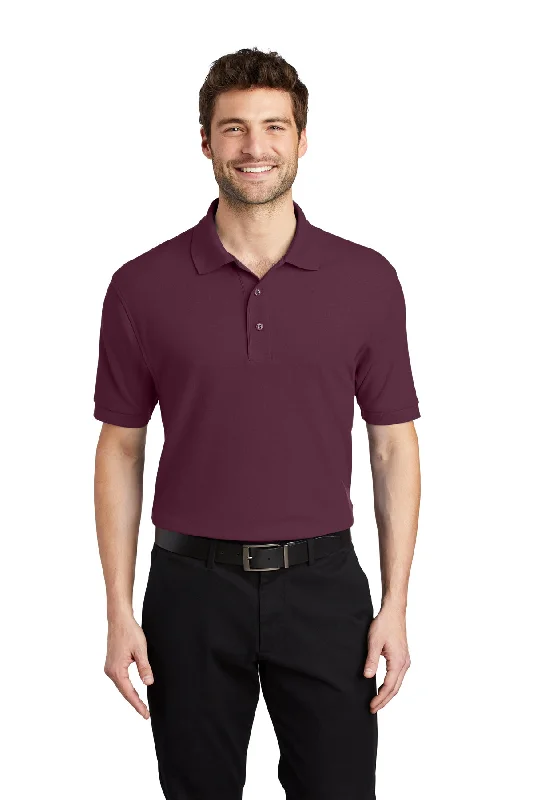 Port Authority K500 Silk Touch Polo - Maroon