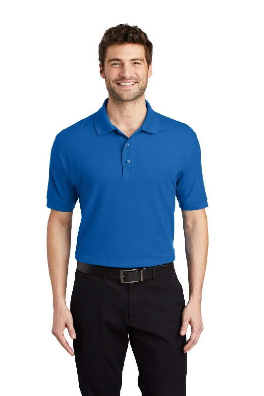 Port Authority K500 Silk Touch Polo - Strong Blue