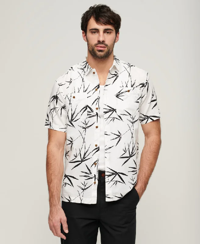 S/S Beach Shirt | Optic Bamboo