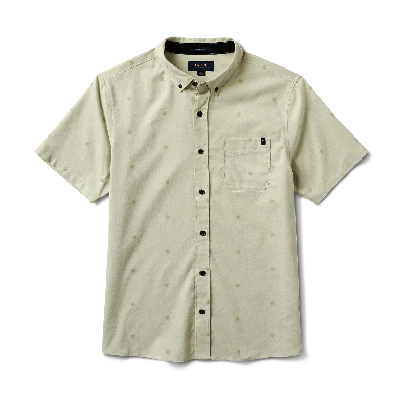 Scholar Stretch Organic Short Sleeve Button Up Shirt - Chaparral