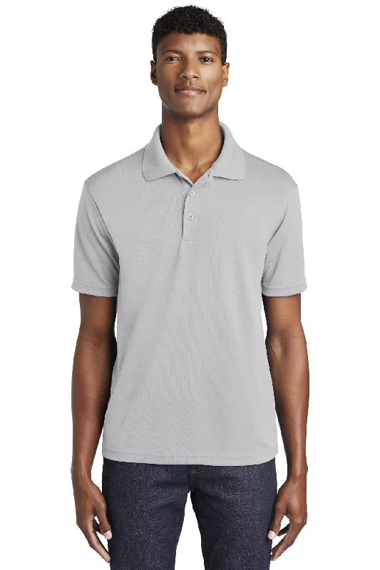 Sport-Tek ST640 PosiCharge RacerMesh Polo - Silver