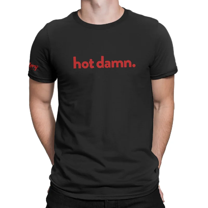 Hot Damn — Men's T-Shirt (Black)