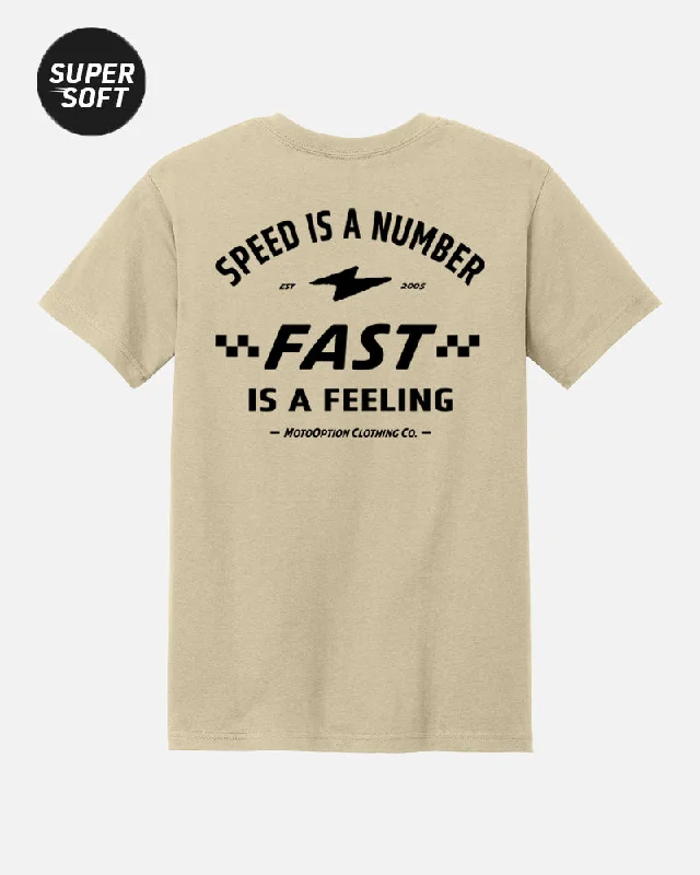 Mens Fast Feeling Tee - Tan