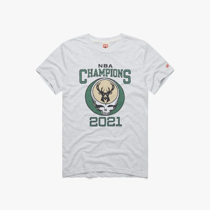 NBA x Grateful Dead 2021 Champs Bucks