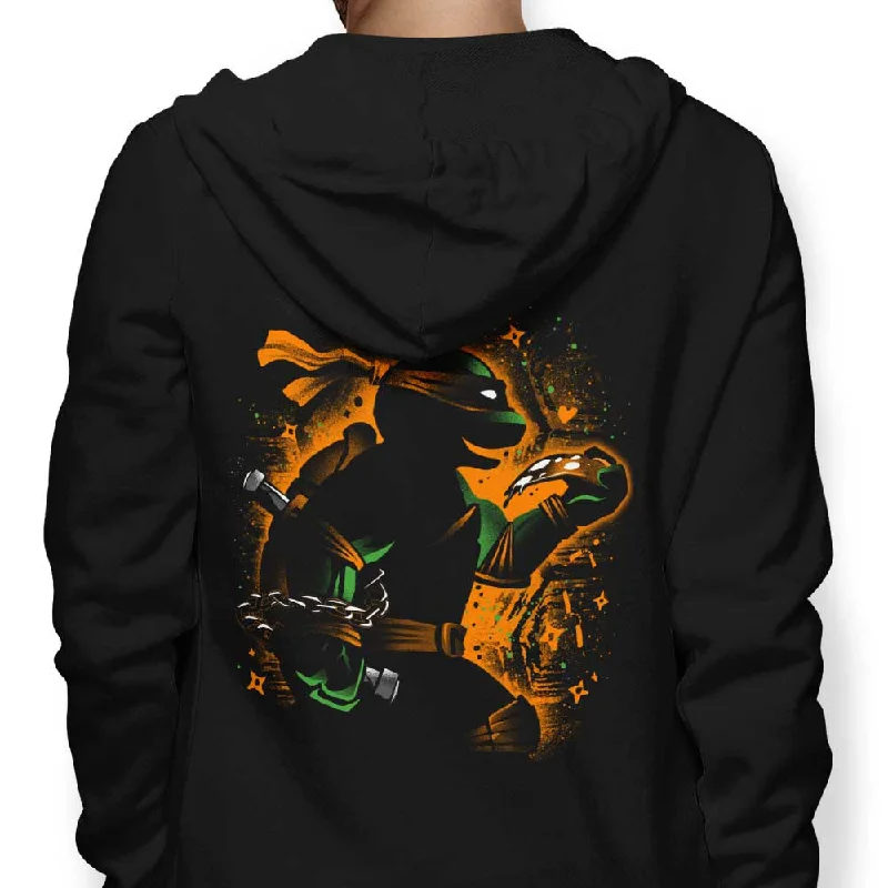 Orange Partying Ninja - Hoodie