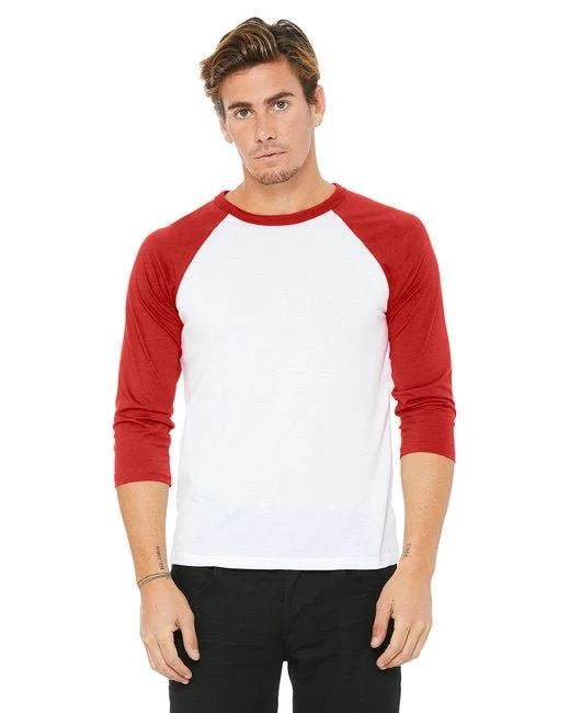 BELLA + CANVAS - Unisex Three-Quarter Sleeve Baseball Tee - 3200