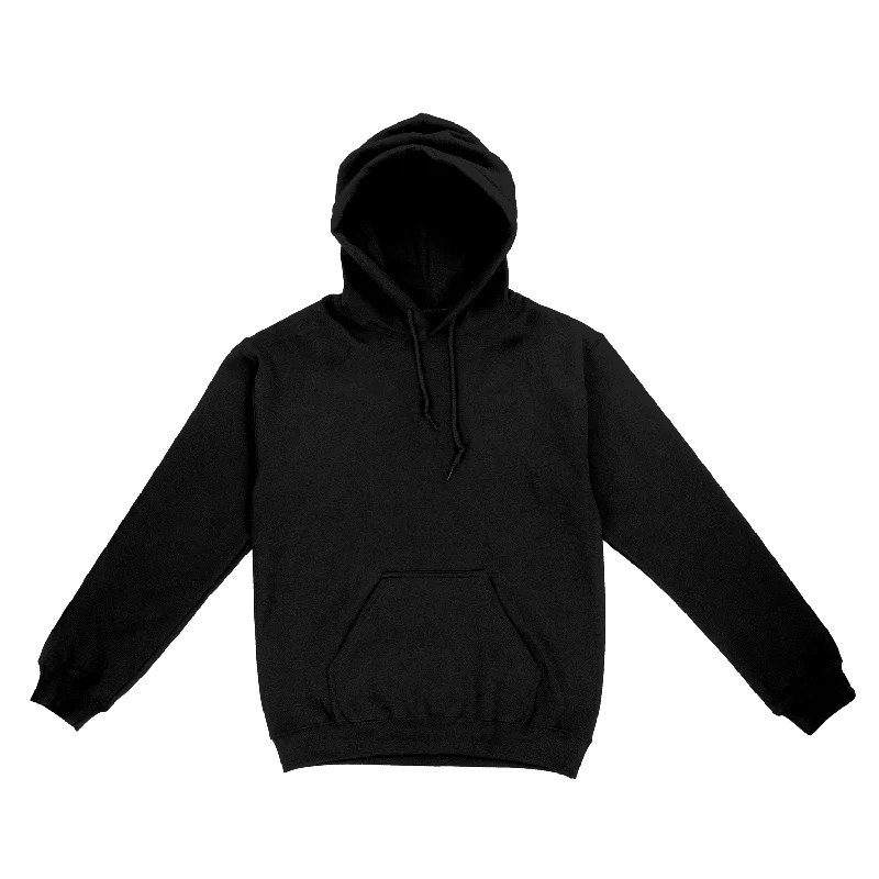 Dark Pullover Hooded Sweatshirt