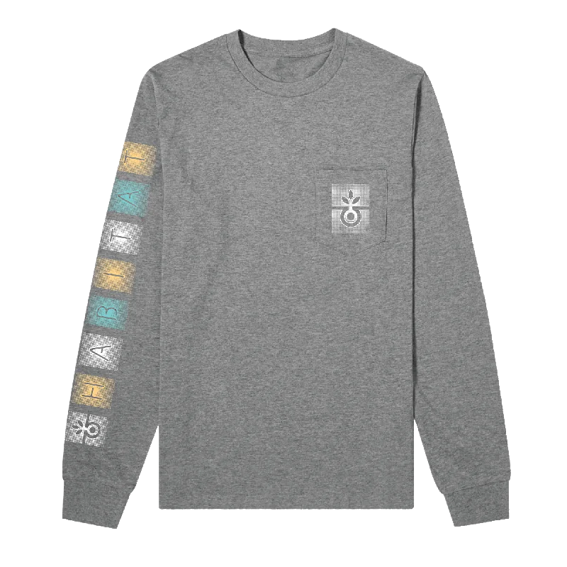 Dot Gain L/S Pocket T-Shirt Heather Gray