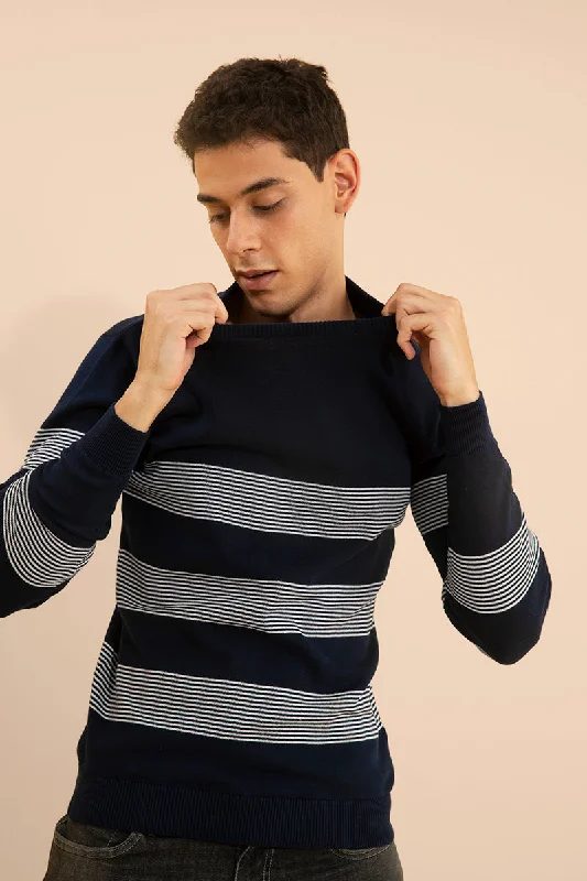 Frisky Navy Sweater