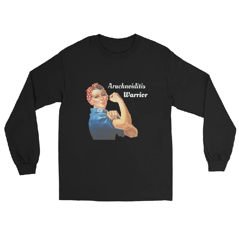 Rosie the Riveter Arachnoiditis Warrior Unisex Long Sleeve Tee