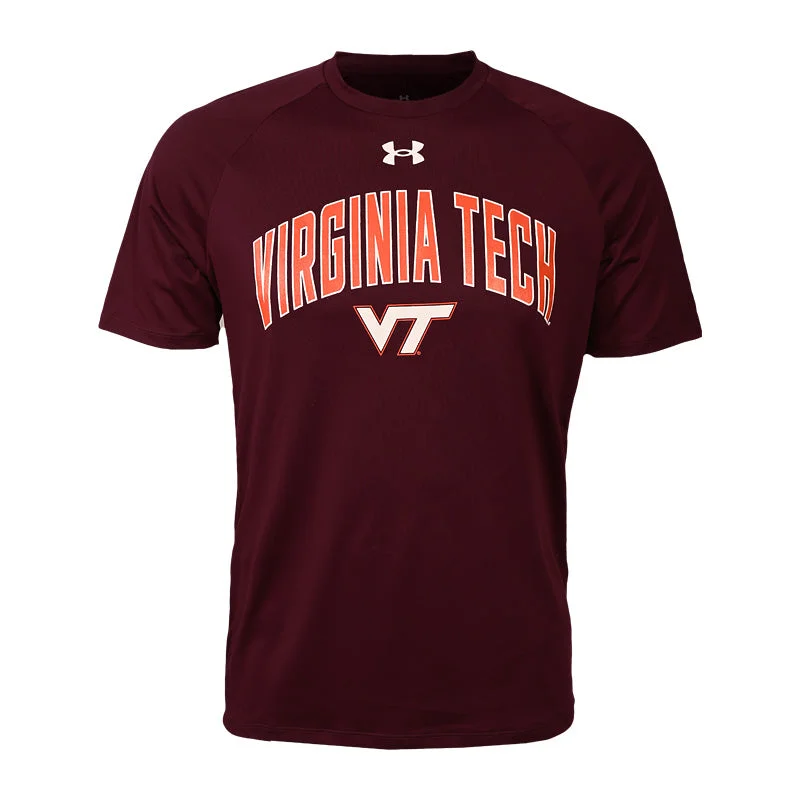 Virginia Tech Men's Performance Tech T-Shirt: Maroon by Under Armour